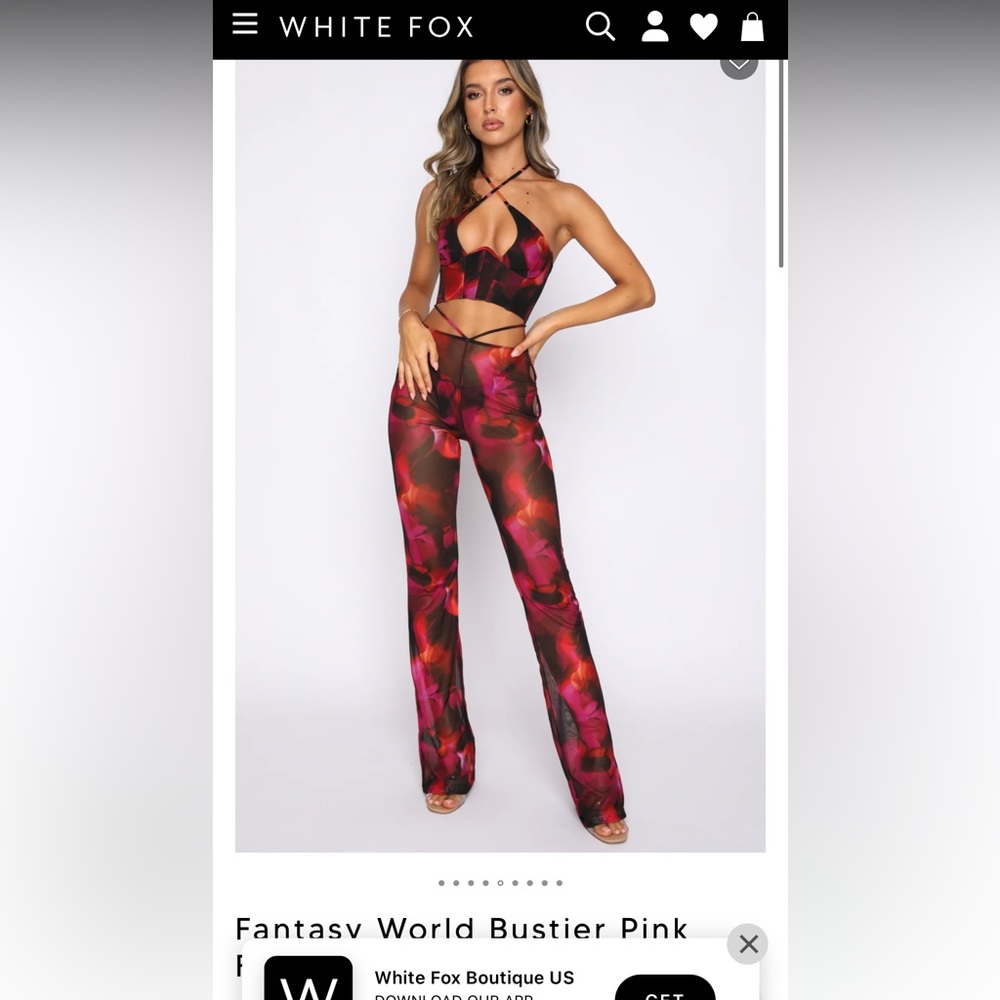 White Fox Pink Flame Set